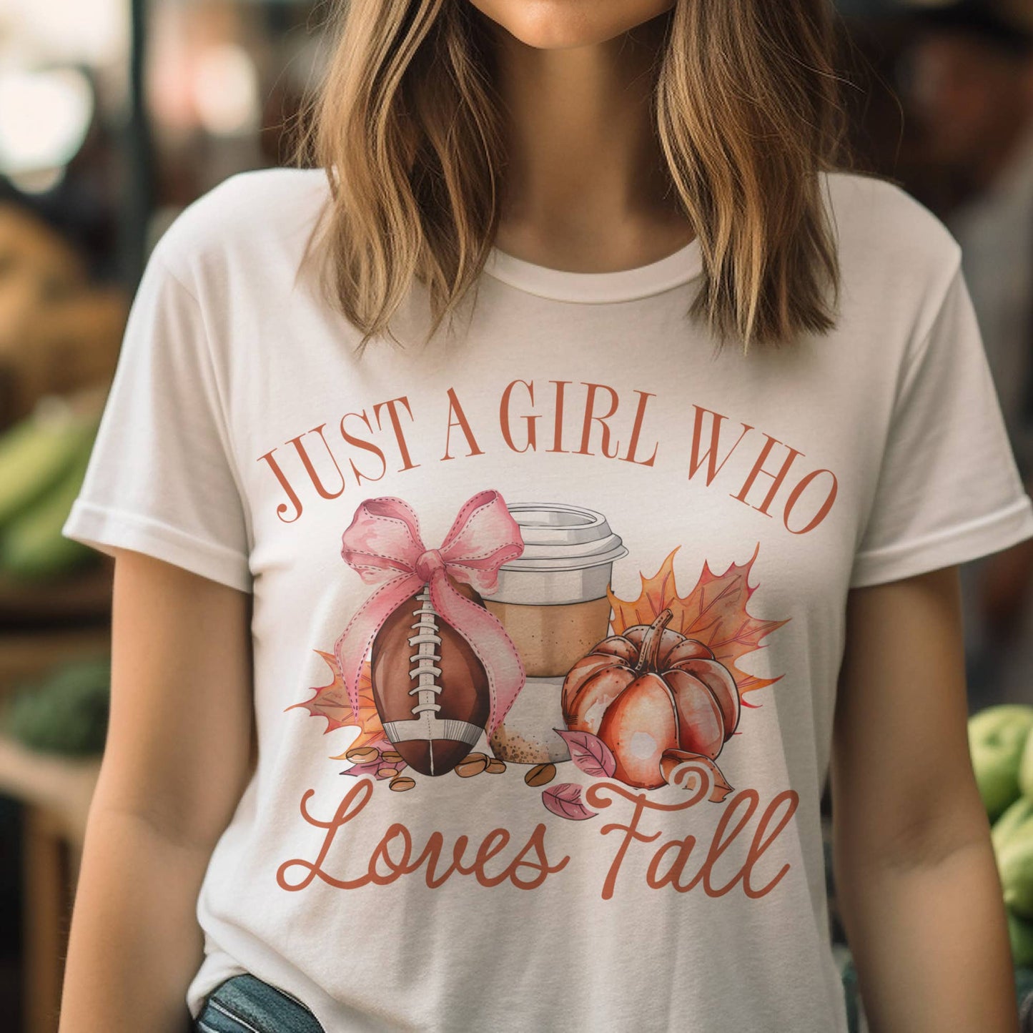 JUST A GIRL WHO LOVES FALL TEE