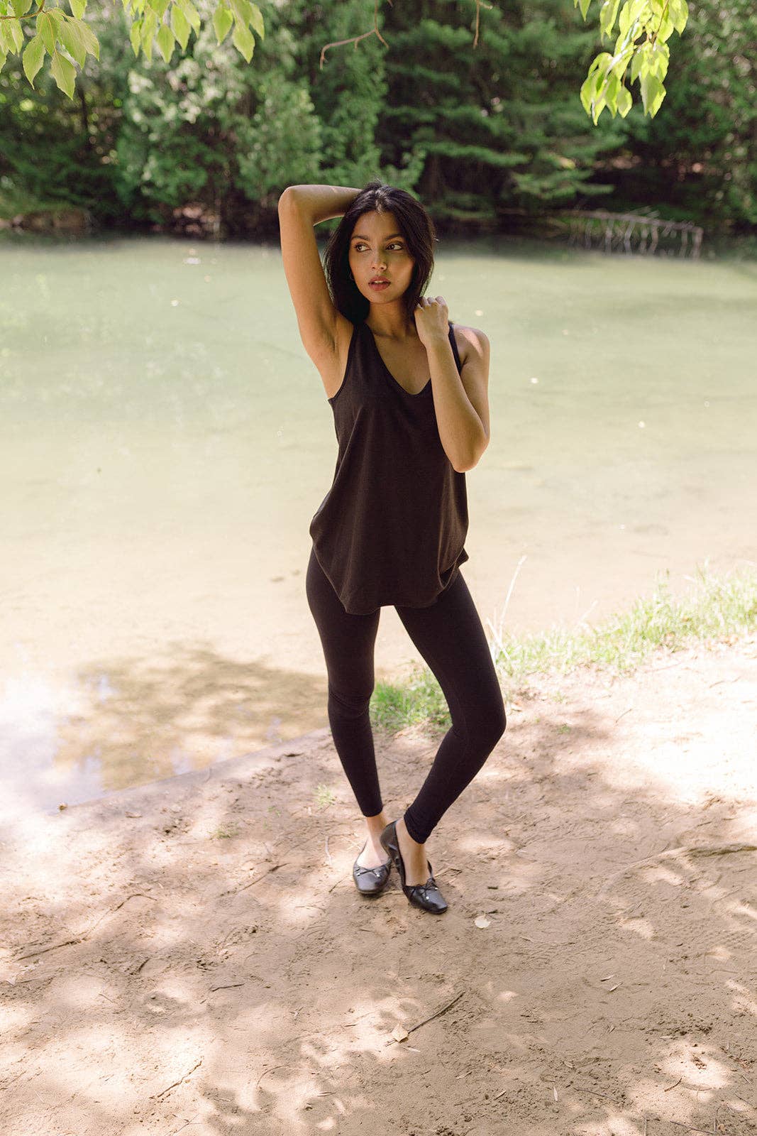 BLACK BAMBOO LEGGINGS