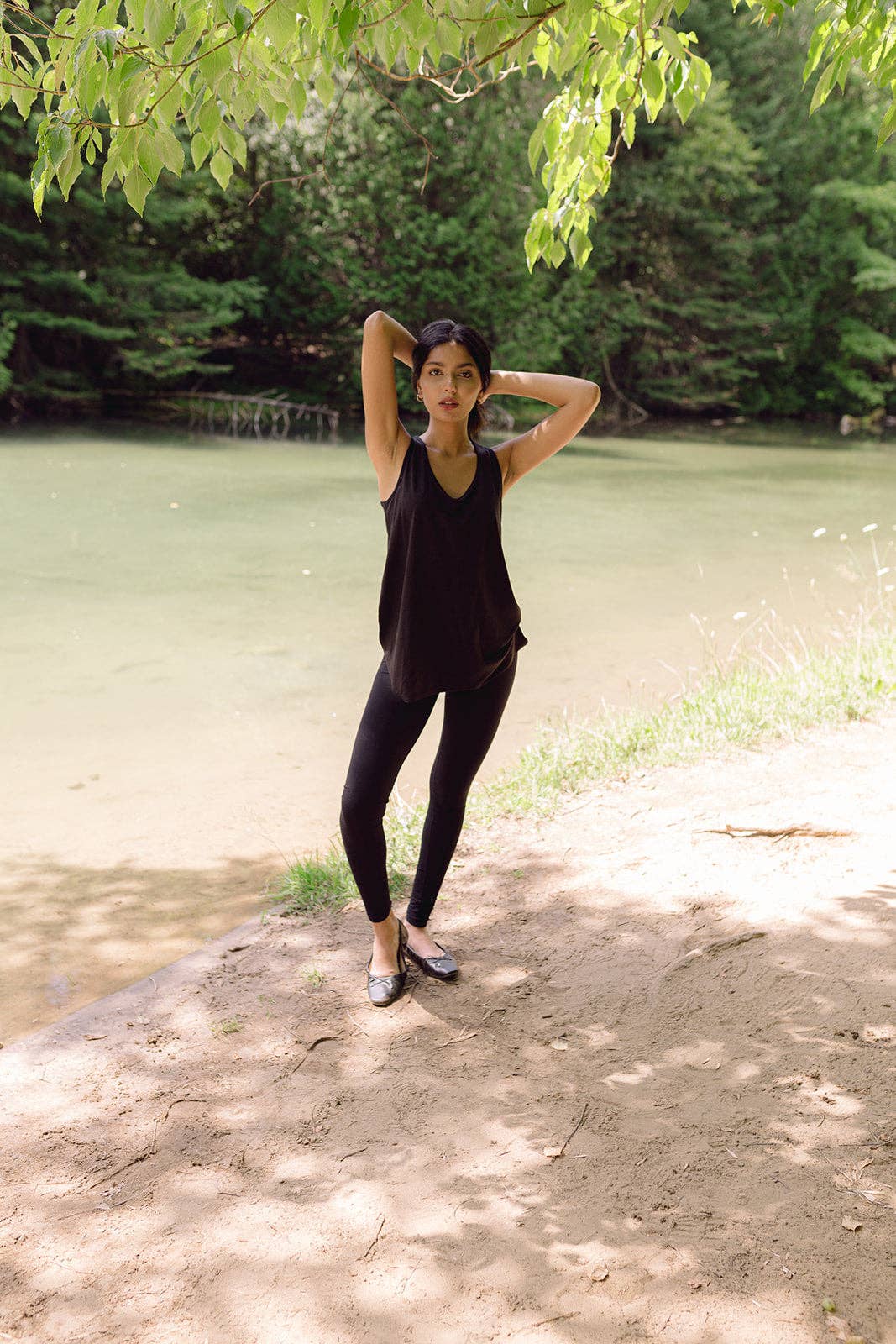 BLACK BAMBOO LEGGINGS