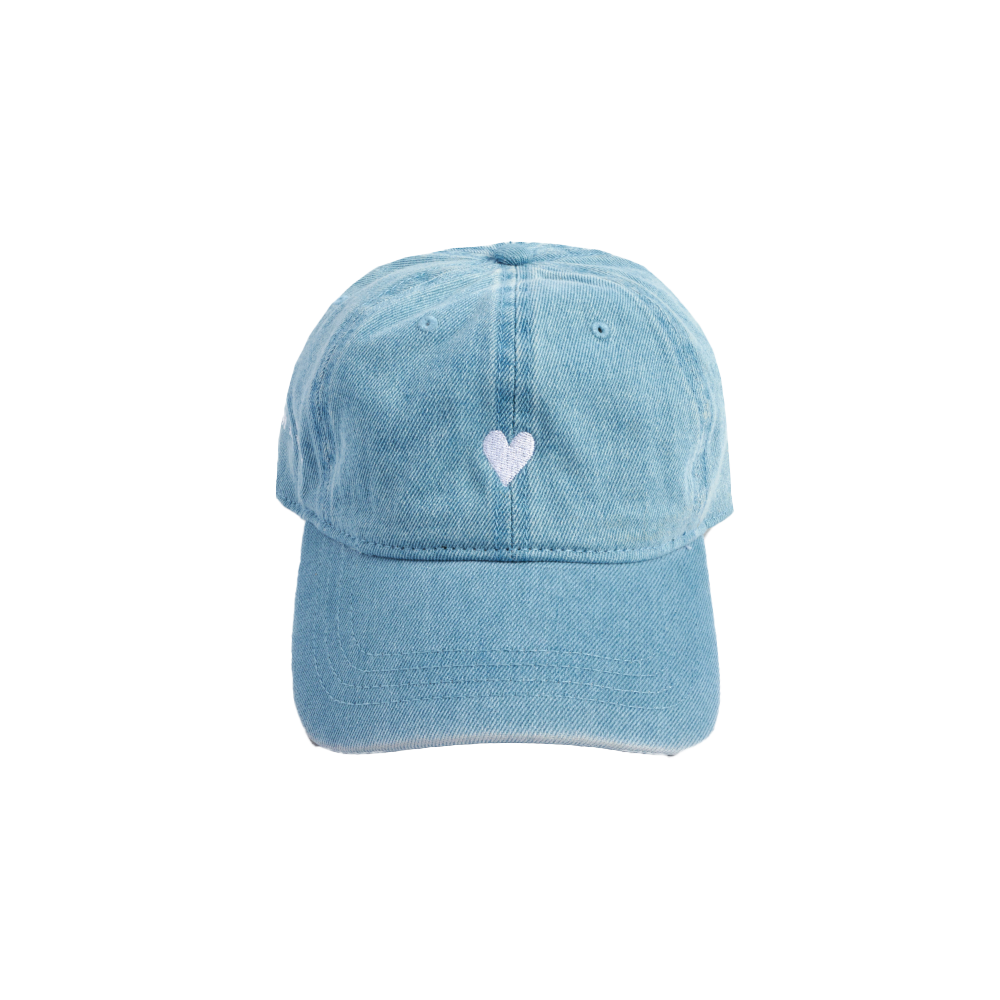 DENIM HEART DAD HAT