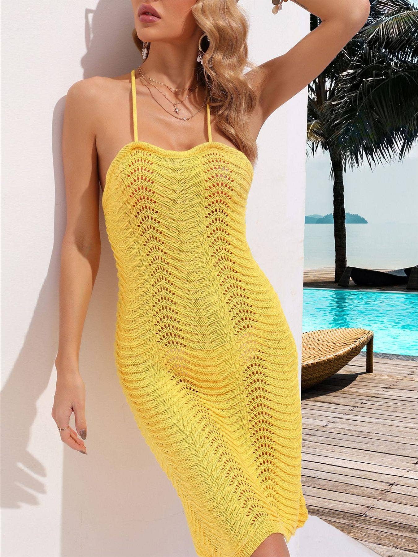 BEACH BACKLESS COVER UP