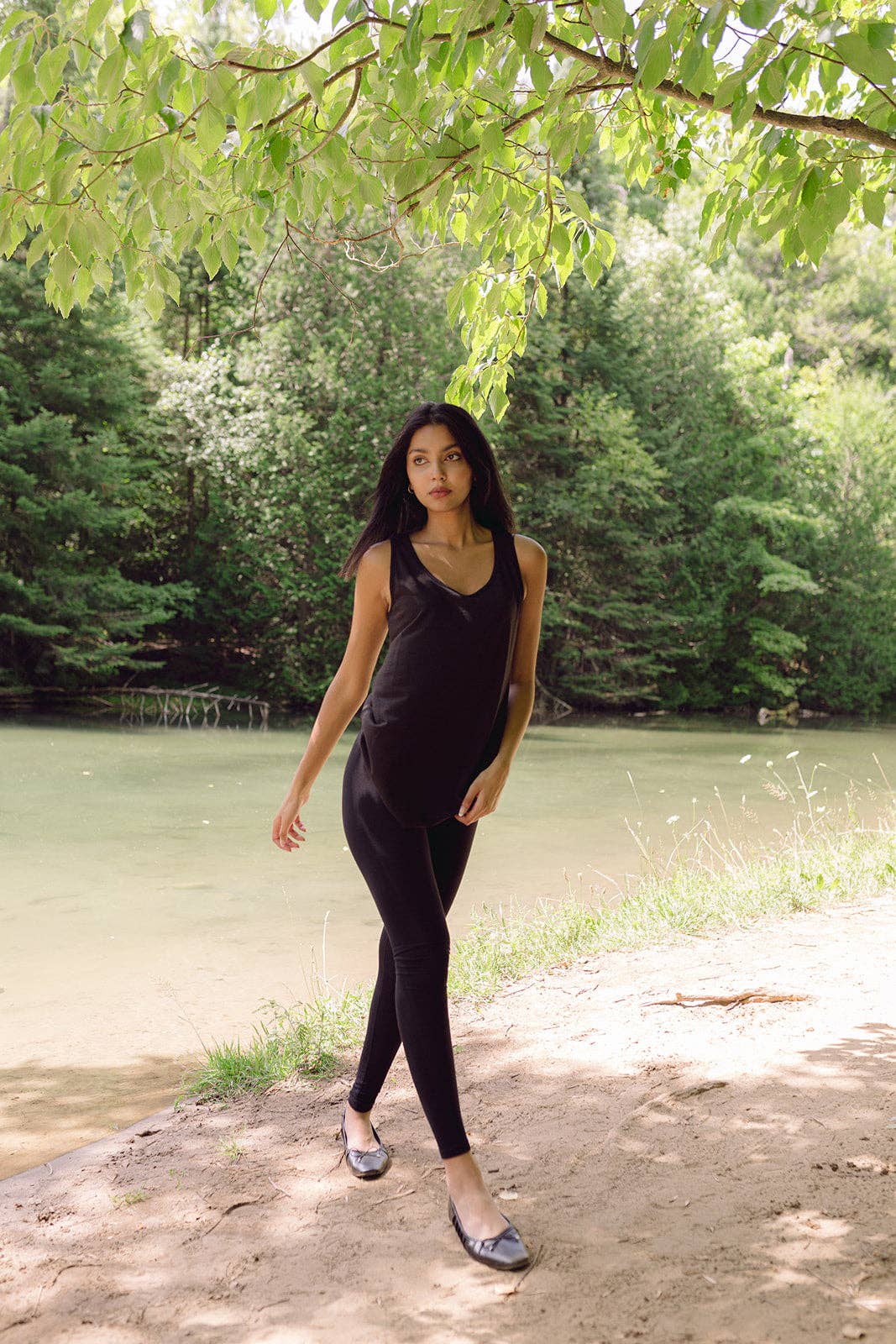 BLACK BAMBOO LEGGINGS
