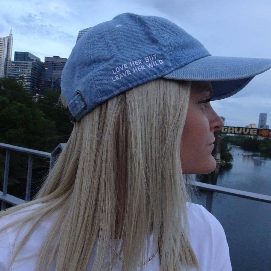 DENIM HEART DAD HAT