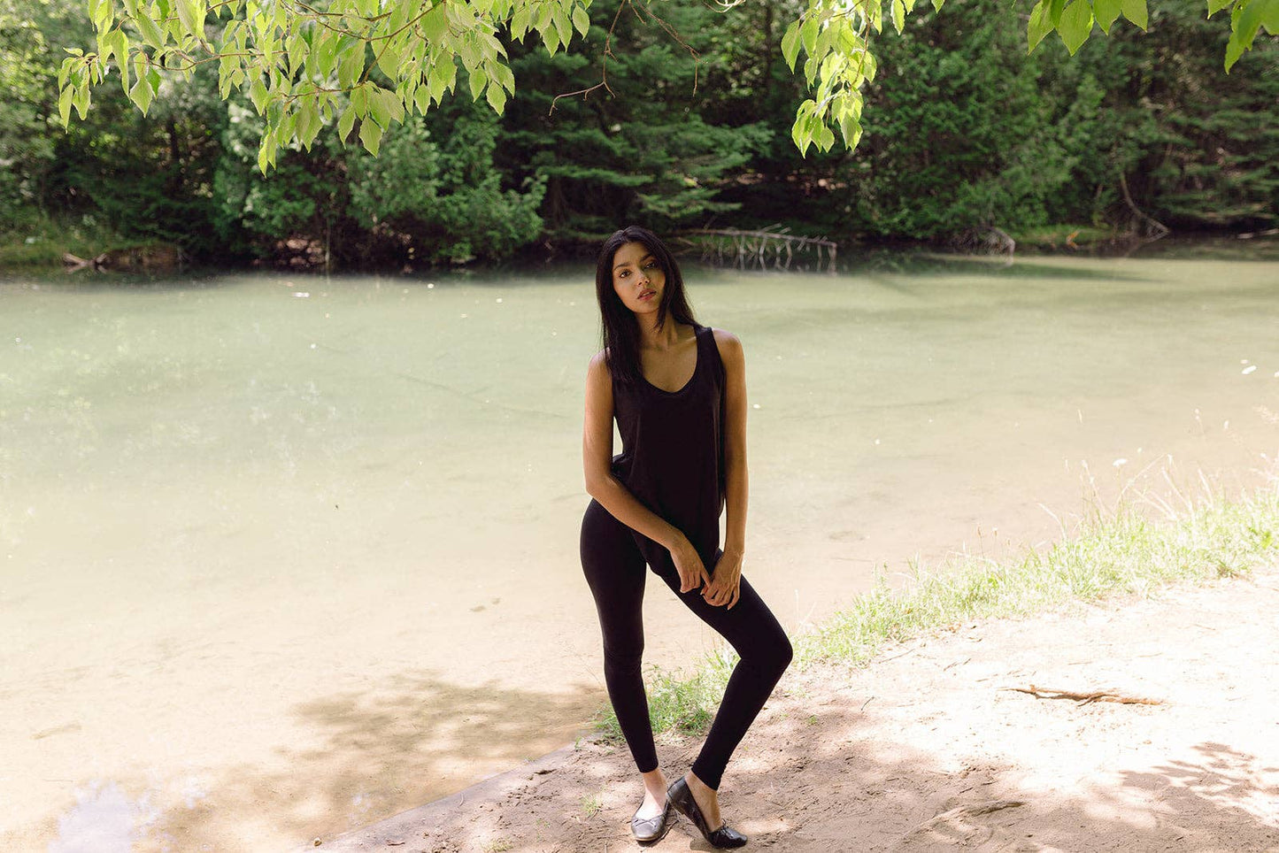 BLACK BAMBOO LEGGINGS
