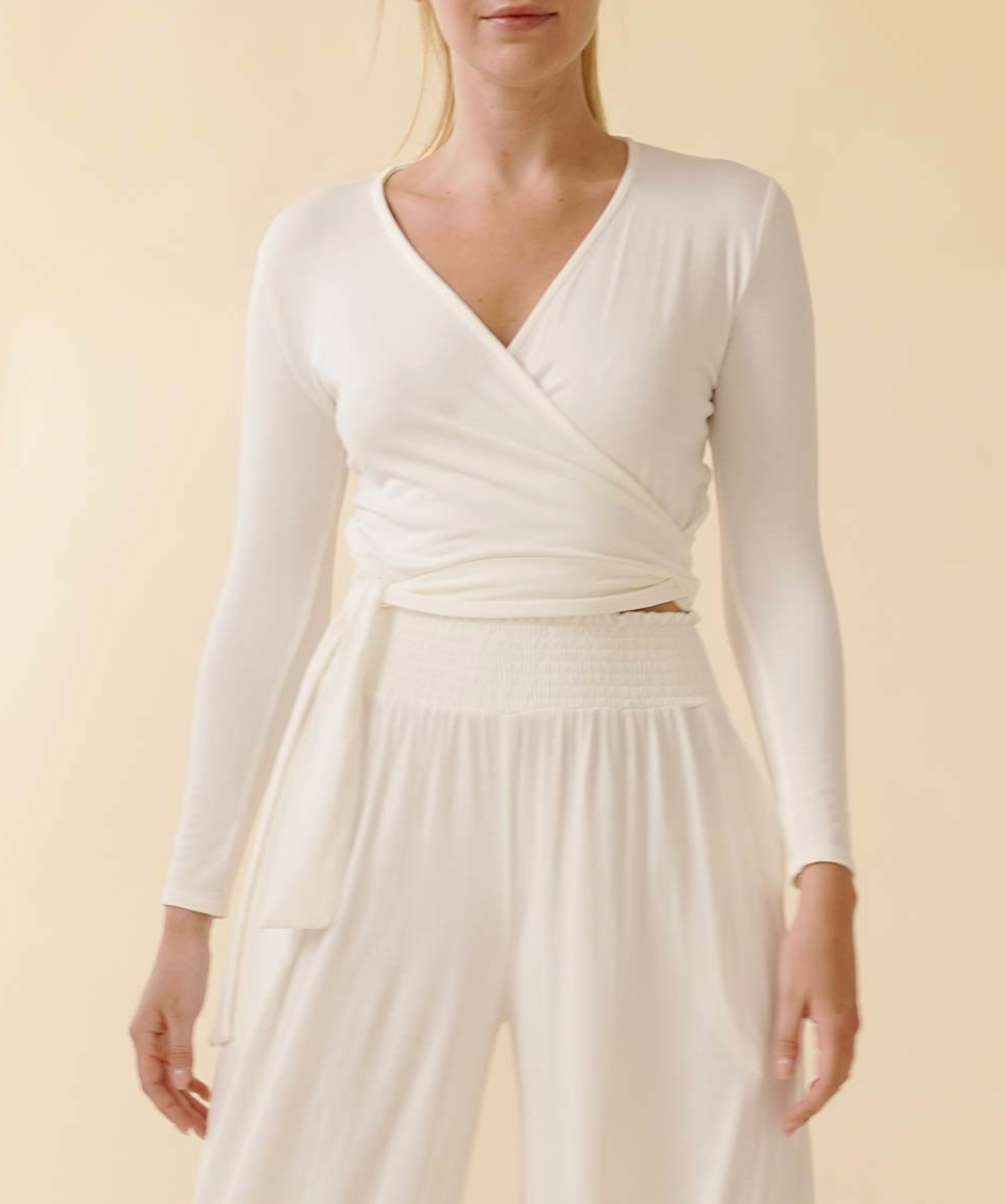 BAMBOO WRAP CROP TOP