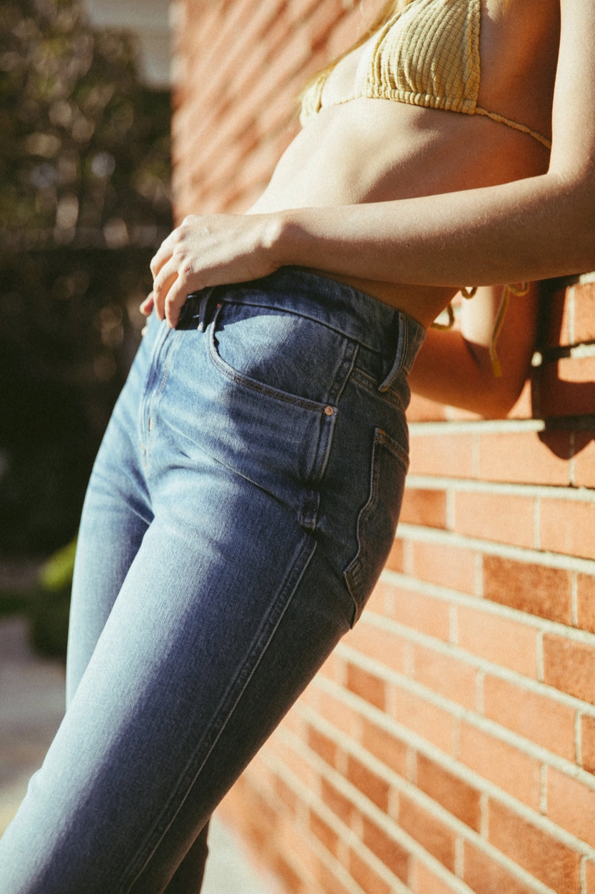 PORTER BLUE X PEOPLE OF LEISURE - WANDERER FLARE MABEL WASH