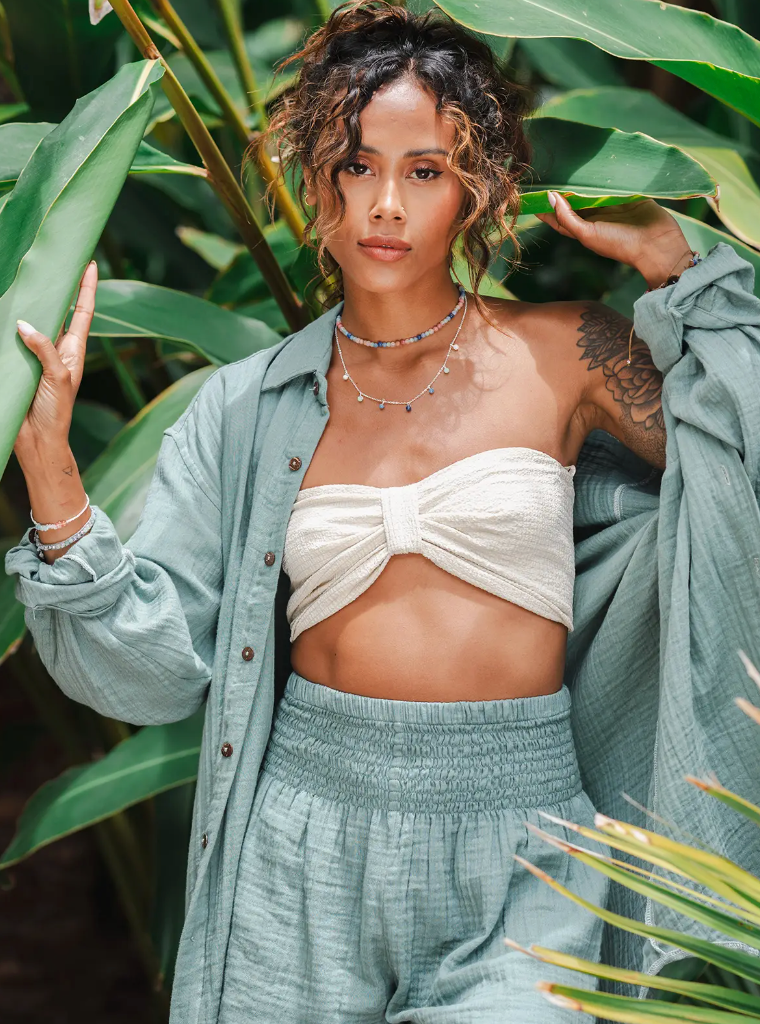SAGE BOYFRIEND BUTTON UP