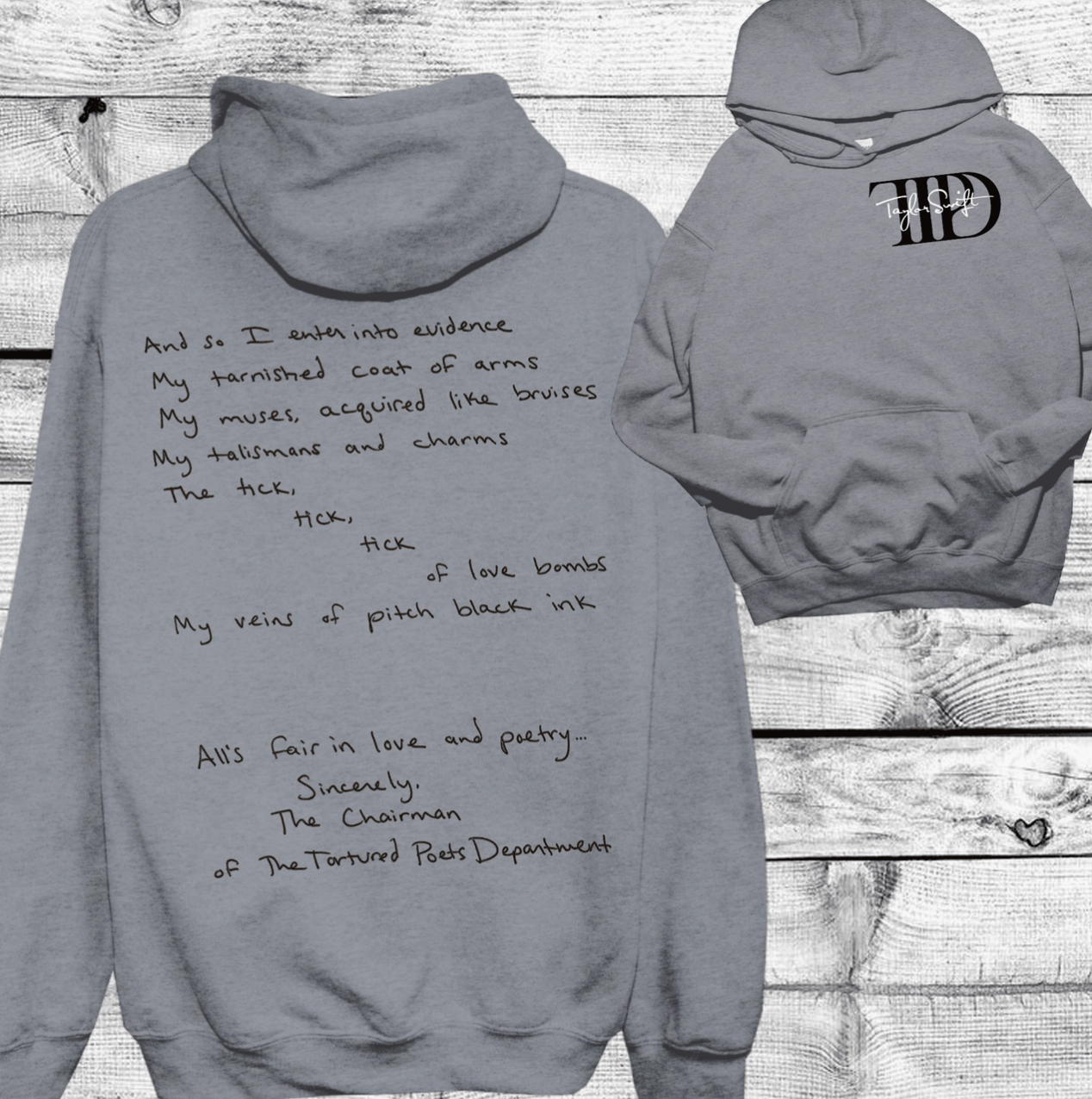 TORTURED POETS DEPT HOODIE