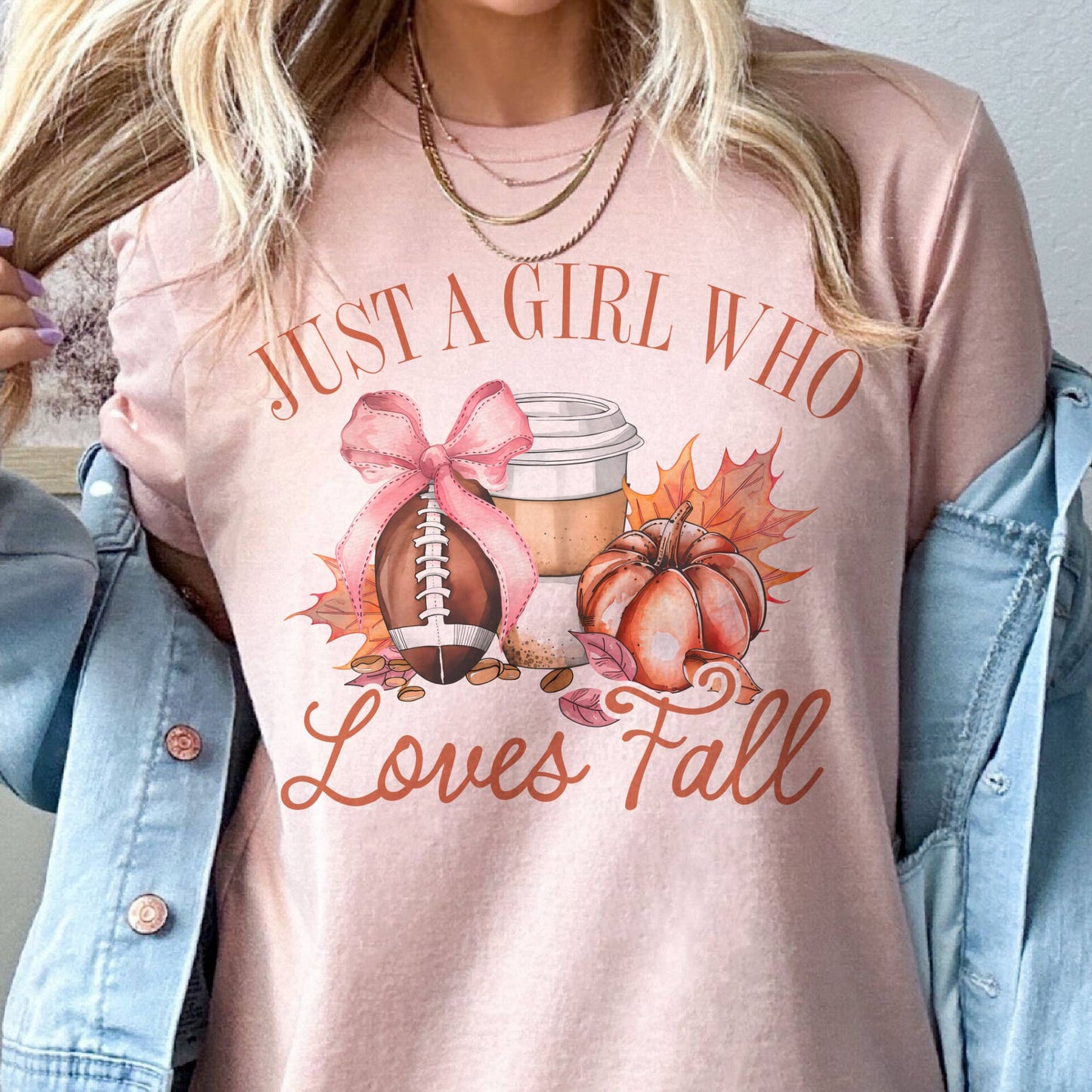 JUST A GIRL WHO LOVES FALL TEE
