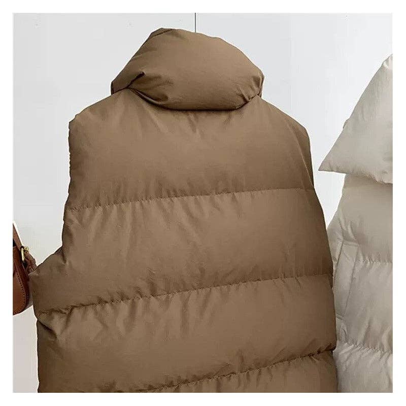 LOOSE HOODED COTTON VEST