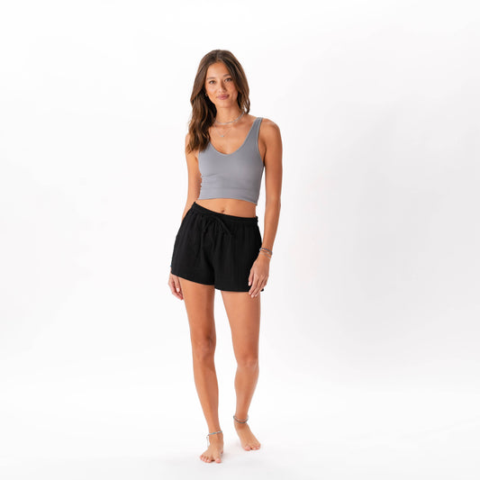 BLACK CABANA SHORTS