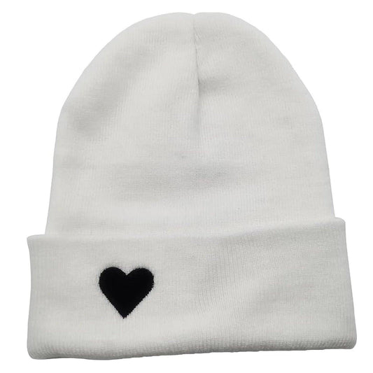 HEART CUFFED BEANIE