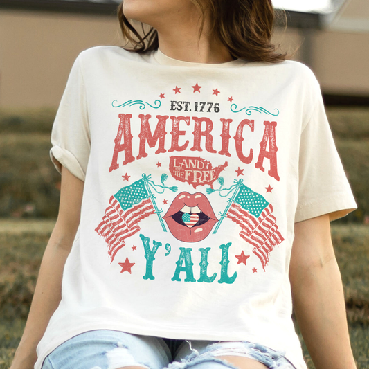 AMERICA Y'ALL USA TEE