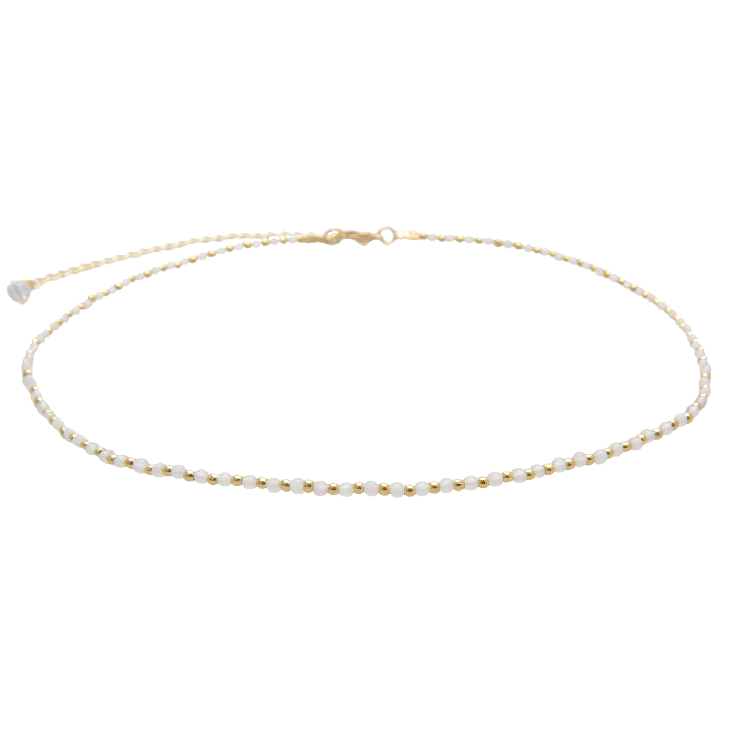 MOON DANCER 2MM HEALING NECKLACE (SILVER)