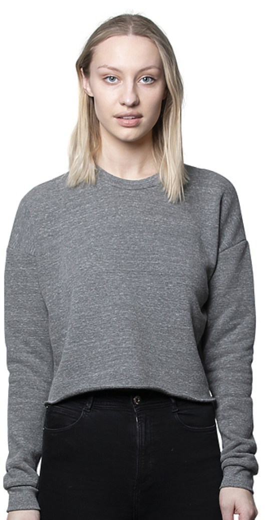 ECO TRIBLEND FLEECE CROP TOP