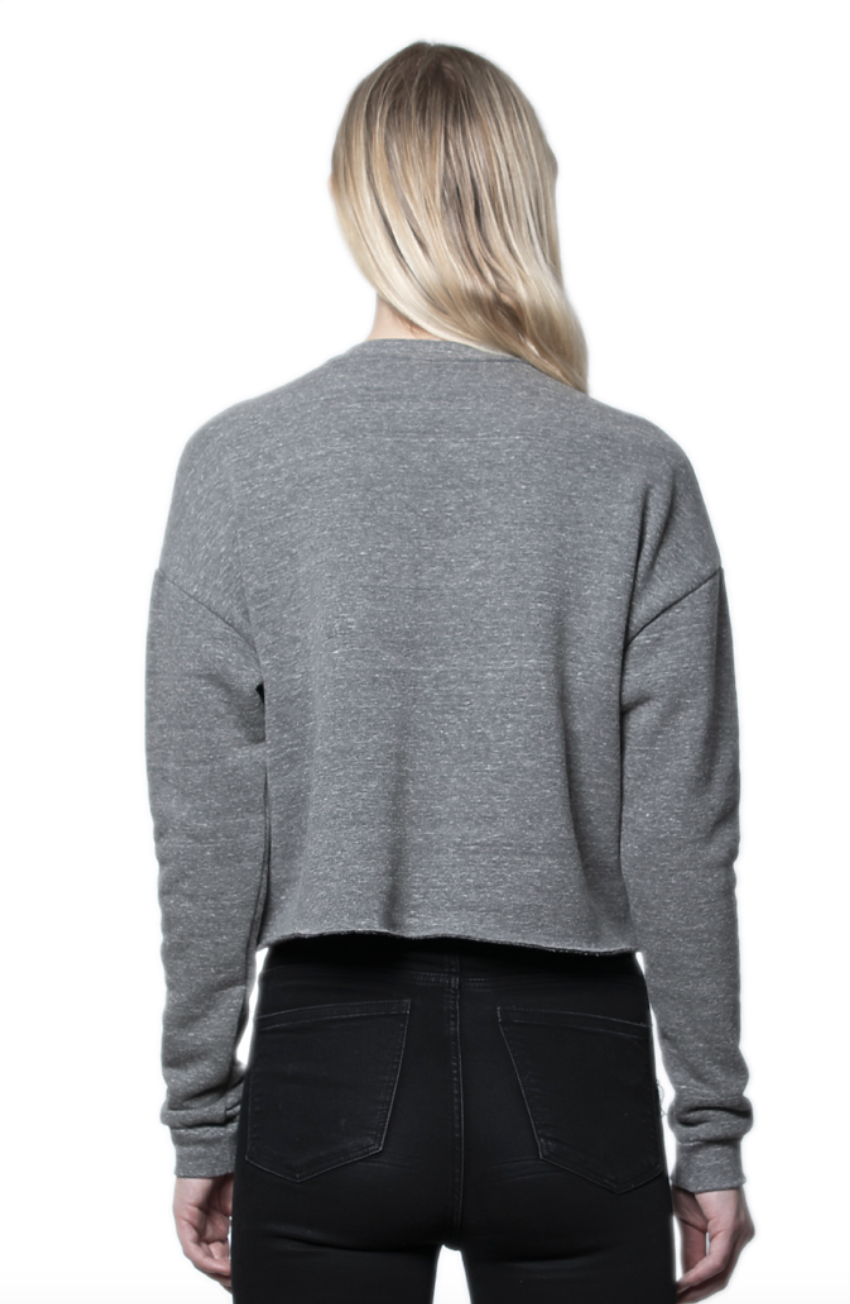ECO TRIBLEND FLEECE CROP TOP