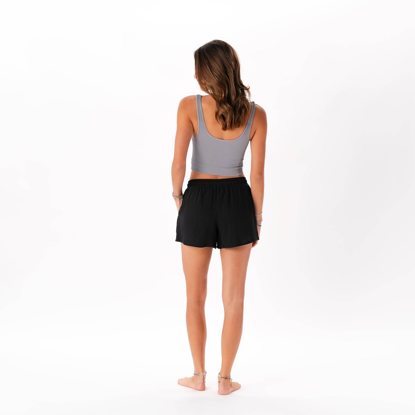 BLACK CABANA SHORTS